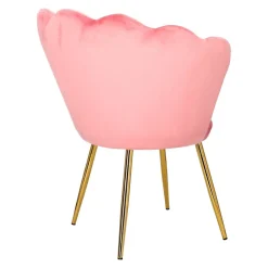 Krzesło muszelka Fiona VIC różowy jasny