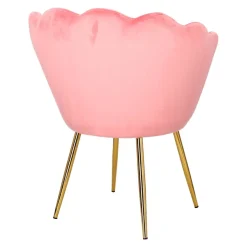 Krzesło muszelka Fiona VIC różowy jasny