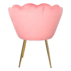 Krzesło muszelka Fiona VIC różowy jasny