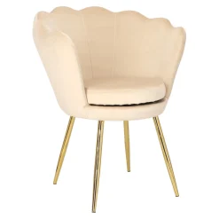 Krzesło muszelka Florencja VIC beżowa