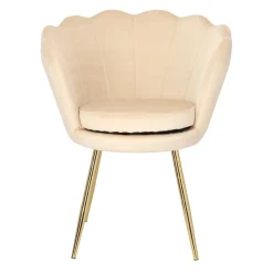 Krzesło muszelka Florencja VIC beżowa