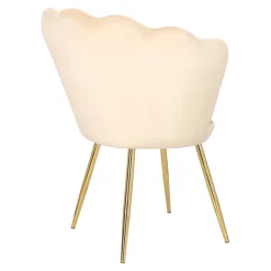 Krzesło muszelka Florencja VIC beżowa