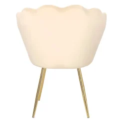 Krzesło muszelka Florencja VIC beżowa