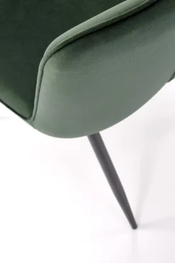 Krzesło Myanna ciemny zielony