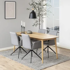 Krzesło Naya light grey tapicerowane