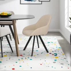 Krzesło Nels beżowe czarne nogi