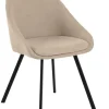 Krzesło Nils beżowy ciemny/czarny