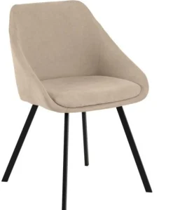 Krzesło Nils beżowy ciemny/czarny
