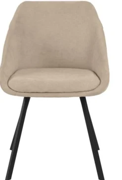 Krzesło Nils beżowy ciemny/czarny