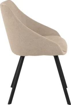 Krzesło Nils beżowy ciemny/czarny