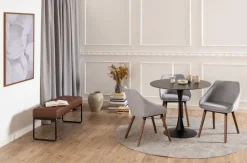 Krzesło Nils szary jasny/naturalny