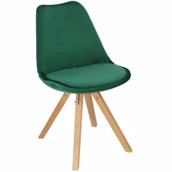 Krzesło Norden Star Square Velvet zielony