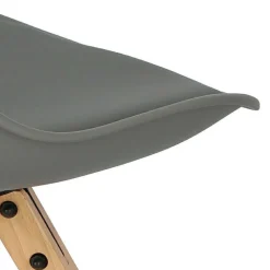 Krzesło Norden Star Square PP szary ciemny/naturalny