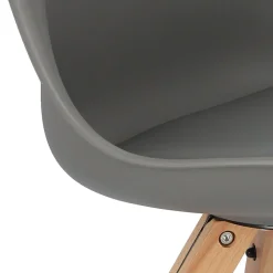 Krzesło Norden Star Square PP szary ciemny/naturalny