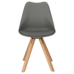 Krzesło Norden Star Square PP szary ciemny/naturalny