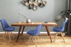 Krzesło Norden Star Square Velvet niebieski