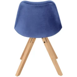 Krzesło Norden Star Square Velvet niebieski