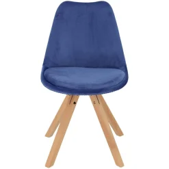 Krzesło Norden Star Square Velvet niebieski