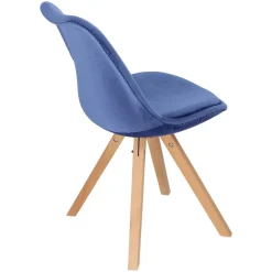 Krzesło Norden Star Square Velvet niebieski