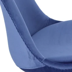 Krzesło Norden Star Square Velvet niebieski