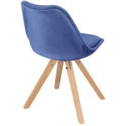 Krzesło Norden Star Square Velvet niebieski