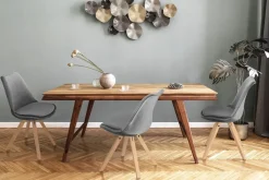 Krzesło Norden Star Square Velvet szare