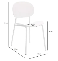 Krzesło Nube brązowe