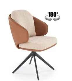 Krzesło obrotowe Arleth beżowy