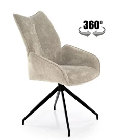 Krzesło  obrotowe Bizerta beżowe