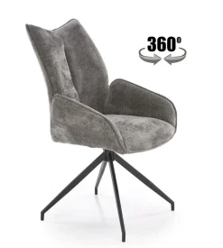 Krzesło obrotowe Bizerta szary