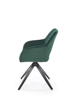 Krzesło obrotowe Cretas Velvet ciemny     zielony
