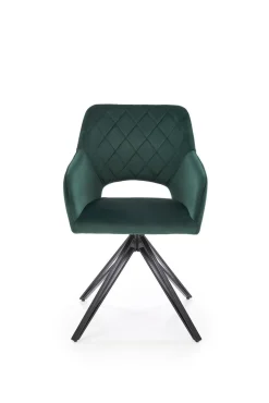 Krzesło obrotowe Cretas Velvet ciemny     zielony
