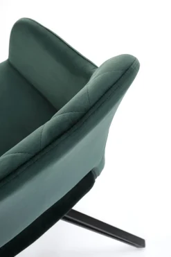 Krzesło obrotowe Cretas Velvet ciemny     zielony