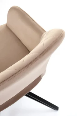 Krzesło obrotowe Cretas Velvet beżowe