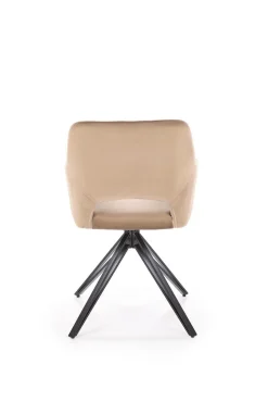 Krzesło obrotowe Cretas Velvet beżowe