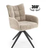 Krzesło obrotowe Dahlia beżowy