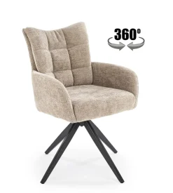 Krzesło obrotowe Dahlia beżowy