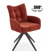 Krzesło obrotowe Dahlia cynamonowy