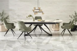 Krzesło obrotowe Naty oliwkowe