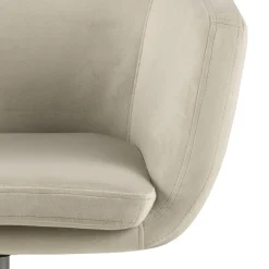 Krzesło obrotowe Nora beżowe welwetowe