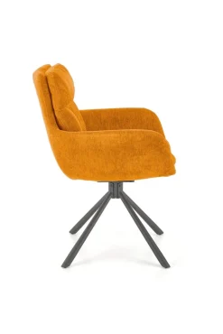 Krzesło obrotowe Ophelia musztardowe