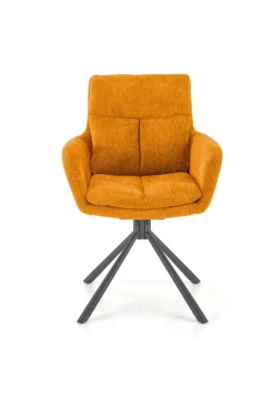 Krzesło obrotowe Ophelia musztardowe