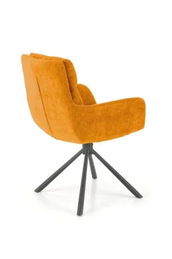 Krzesło obrotowe Ophelia musztardowe
