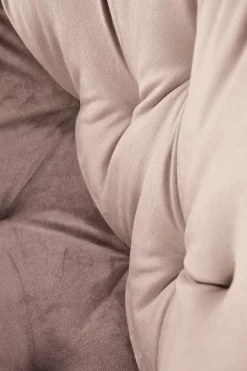 Krzesło obrotowe Veroniq beżowe pikowane