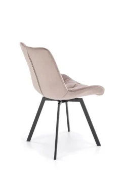 Krzesło obrotowe Veroniq beżowe pikowane