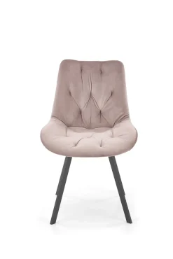 Krzesło obrotowe Veroniq beżowe pikowane