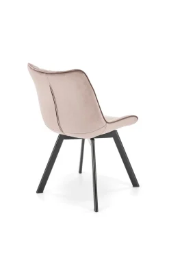 Krzesło obrotowe Veroniq beżowe przeszycia