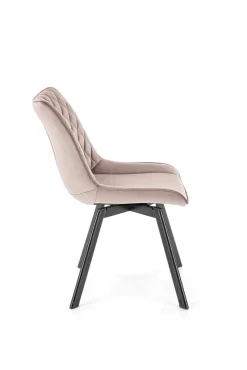 Krzesło obrotowe Veroniq beżowe przeszycia