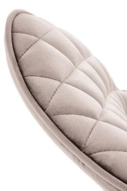 Krzesło obrotowe Veroniq beżowe przeszycia