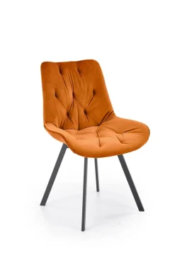 Krzesło obrotowe Veroniq cynamonowe pikowane